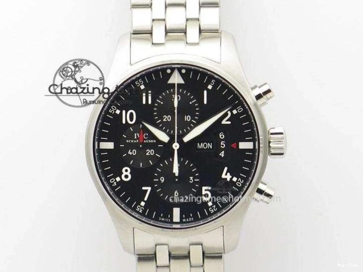 MIROTIME 0116 Supportive Big Pilot IW501008 “Boutique London” SS ZF Best Edition Blue Dial on Blue Leather Strap A 7106